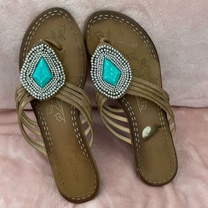Strapped toe sandals
